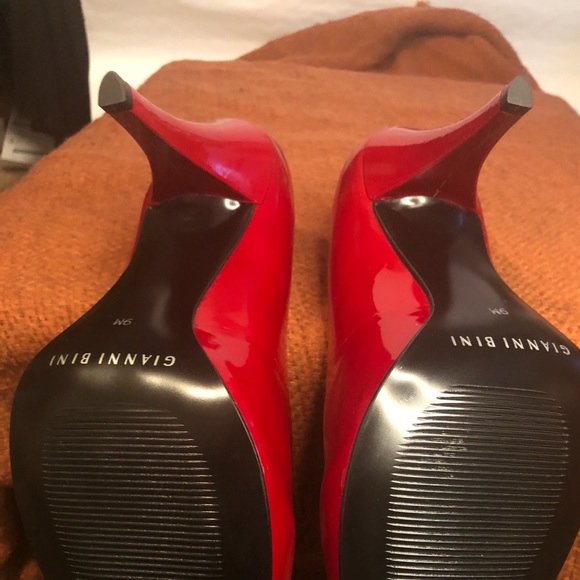 ♥️Gianni Bini Ferrari Red High Heels -Never Worn♥️ - Picture 8 of 14